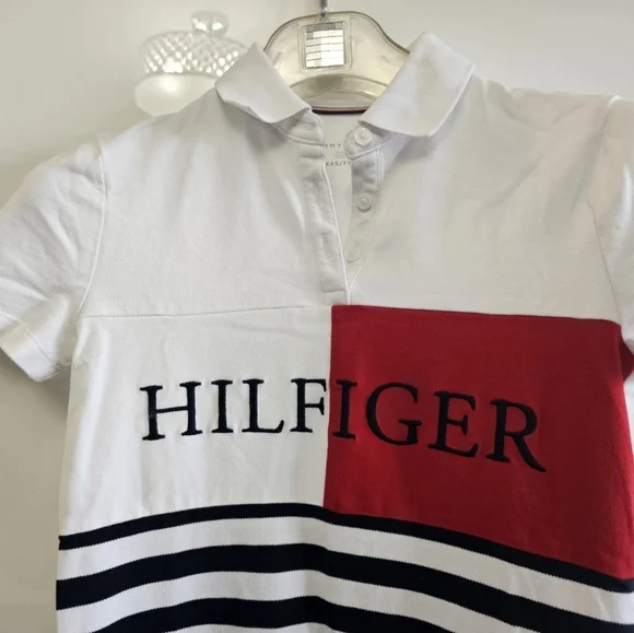 Tommy Hilfiger Nautical Striped Mini Polo Dress - Picture 2 of 9